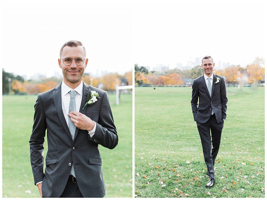 Groom portrait outside| Toronto wedding photographer| 3photography